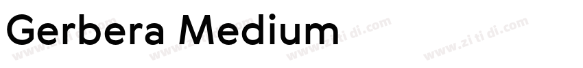 Gerbera Medium字体转换